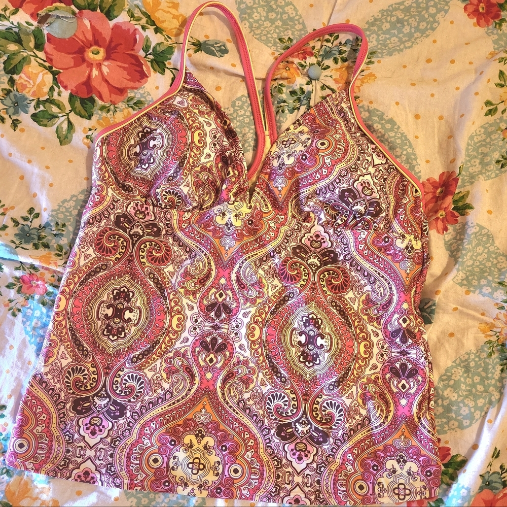 Large Tankini Athleta Paisley